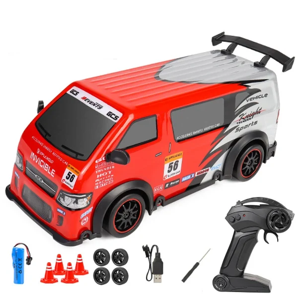 HR 2159 1/24 4WD 2.4G High-Speed Drift Truck Off-Road Model Electric Remote Control RC Car W/ Light - Image 3