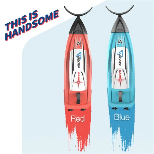 HC 804 2.4G Mini Remote Control High Speed RC Boat LED Light Palm Summer Waterproof Toy Dual Motors Pool Lakes Vehicles Models - Image 3