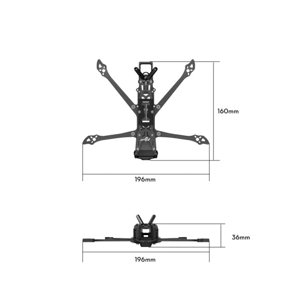 Flywoo Explorer LR 4 Deadcat 4 Inch Long Range Frame Kit Support DJI O4 / O4 PRO Air Unit for DIY FPV Racing Drone - Image 4