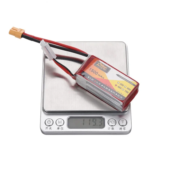 ZOP POWER 11.1V 1500mAh 45C 3S LiPo Battery XT60 Plug for RC Drone - Image 9