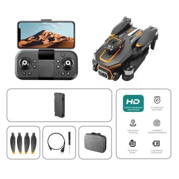 LSRC GT5 WiFi FPV with Electric Adjustment HD Dual Camera 360 Obstacle Avoidance Optical Flow Positioning Brushless LED Foldable RC Drone Quadcopter RTF - Image 8