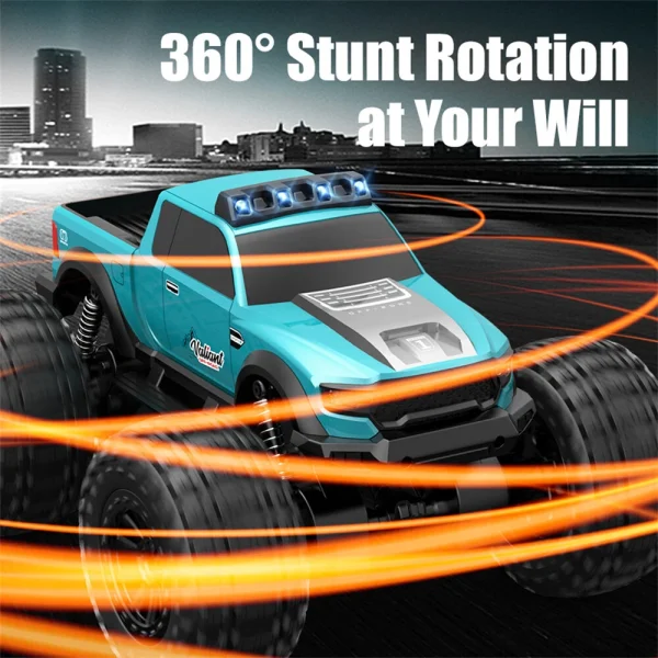 JJRC C8816 RTR 2.4G 4WD RC Car Amphibious Waterproof Off-Road Truck 360 Stunt Rotation LED Lights Land Water Full Proportional Vehicles Models Remote Control Toys - Image 4