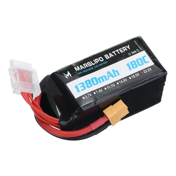 MARSLIPO 22.2V 1380mAh 180C 6S Lipo Battery XT60 Plug for iFlight Nazgul XL5/DC5 SpeedyBee Master 5 V2 FPV Racing Drone - Image 5