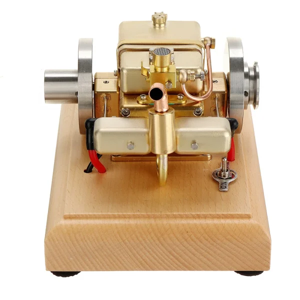 Eachine ET5S Horizontal Two Cylinder Engine Model Water-cooled Cooling Structure Brass And Stainless Steel STEM Engine Toys Collection Gifts - Image 7