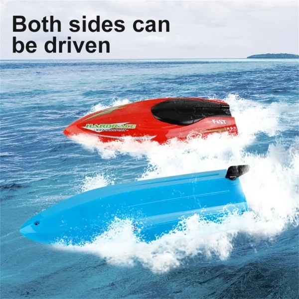 JJRC S8 RTR 2.4G RC Boat Stunt Mini Speedboat LED Light 360 Rotation Remote Control Racing Ship Waterproof Kids Children Toys Vehicle Models - Image 4