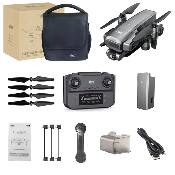 SJRC F22 S2 PRO+ GPS 6KM 5G Repeater USB Digital FPV with 4K HD EIS Camera 2-Axis Gimbal Obstacle Avoidance Optical Flow Brushless Foldable RC Drone Quadcopter RTF - Image 6