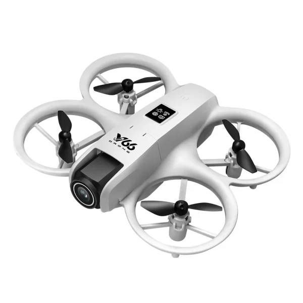 YCRC V66 WiFi FPV with Dual Camera 180 Electrically Adjustable Optical Flow Hover Automatic Obstacle Avoidance LED Light Circle Protection Kids Gifts 2.4G 4CH 6-Axis Remote Control RC Toys Drone Quadcopter RTF - Image 5