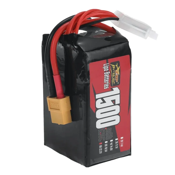 ZOP Power 6S 22.2V 1500mAh 120C 33.3Wh LiPo Battery XT60 Plug for SpeedyBee Master 5 V2  RC FPV Racing Drone - Image 5
