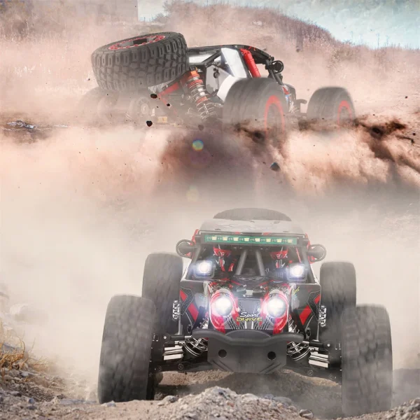 Wltoys 124028 RTR 1/12 2.4G 4WD 60km/h Brushless RC Car Desert Off-Road Truck Metal Chassis Full Proportional LED Light Vehicles Models Toys - Image 2