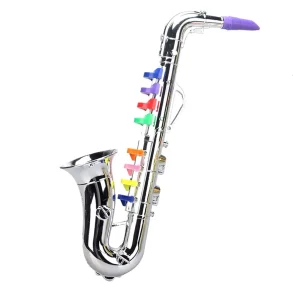 Classic Clarinet Silver Trumpet Saxophone Simulation Musical Instrument Toys