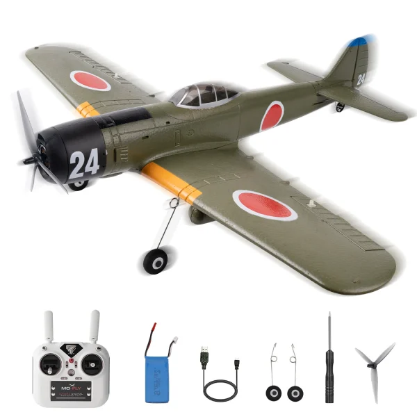 Kootai Ki84 WWII Fighter 690mm Wingspan 2.4GHz 4CH Built-in Gyro 3D/6G Switchable One Key Aerobatics EPP RC Airplane RTF Supports SBUS GPS for Beginners - Image 6