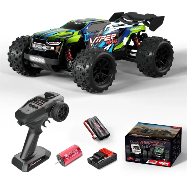 Funsky S909pro 1/16 2.4G 4WD Brushless Desert RC Car Off Road High Speed Vehicle Models 45km/h Full Proporsional Control - Image 2