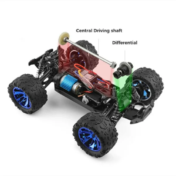 Wltoys 144018 RTR 1/14 2.4G 4WD 35km/h RC Car Monster Truck LED Light Off-Road Climbing Truck Rock Crawler Full Proportion Electric Vehicles Models Toys