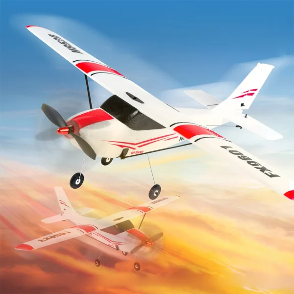Flybear FX9601 Cessna 182 520mm Wingspan 2.4GHz 4CH Built-in Gyro 3D/6G Switchable EPP RC Airplane Glider RTF for Beginners - Image 5