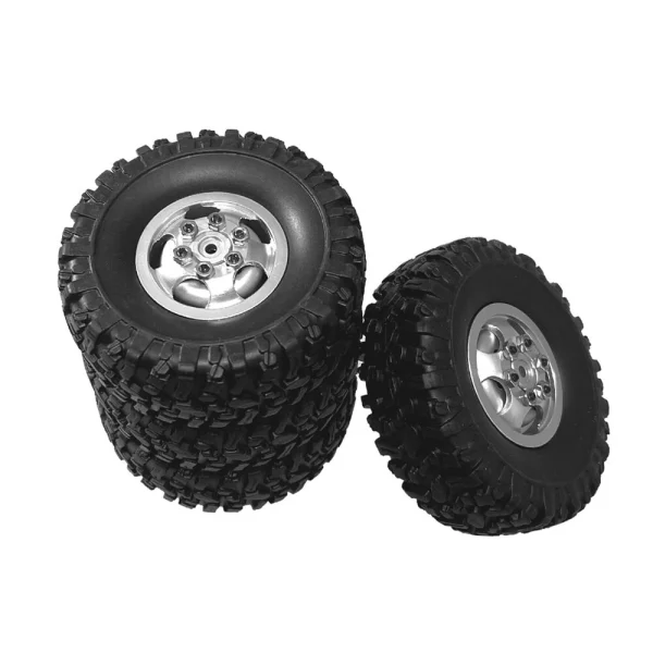 4PCS Upgraded Metal Rims Tires Wheels for TOYOTA Land Cruiser MN82 LC79 MN78 WPL D90 D91 D96 99S 1/12 RC Cars Vehicles Models Spare Parts - Image 7