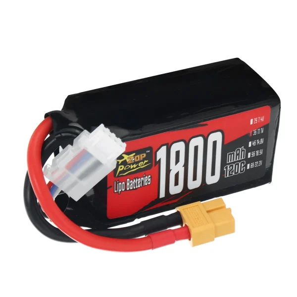 ZOP Power 3S 11.1V 1800mAh 120C 19.98Wh LiPo Battery XT60 Plug for RC Drone FPV Racing - Image 5
