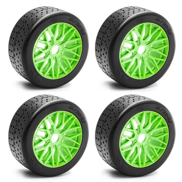 4PCS Wheel Hub Rubber Tires for 1/8 ARRMA 1/7 Infraction 6S F1 Limitless RC Car Vehicle Models Parts - Image 3