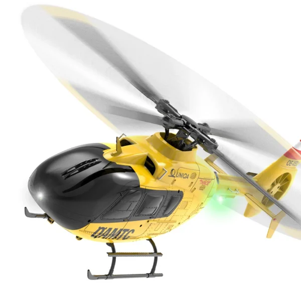 YXZNRC F06 2.4G 6CH 1:36 EC135 Scale Yellow Fuselage Flybarless RC Helicopter RTF - Image 5