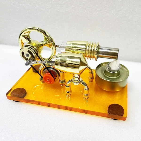 K611 Hot Air Stirling Engine Model Acrylic Base Plate Physics Experiment Science Discovery Production Invention Desktop Decorations Collection Toys - Image 2