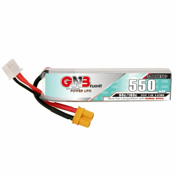 Gaoneng GNB 7.4V 550mAh 90C 2S XT30 Plug Lipo Battery for Happymodel Crux3 TinyGo Beta75 Pro Whoop RC FPV Racing Drone - Image 2