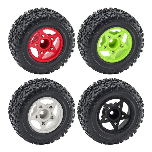 4PCS D231 Upgraded Off-Road Tires Wheels for 1/8 1/10 Short Course Truck RC Cars Vehicles Models Parts Accessories - Image 8