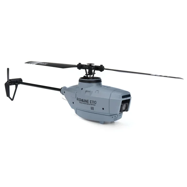 Eachine E110 2.4G 4CH 6-Axis Gyro 720P Camera Optical Flow Localization Flybarless Scale RC Helicopter RTF - Image 2
