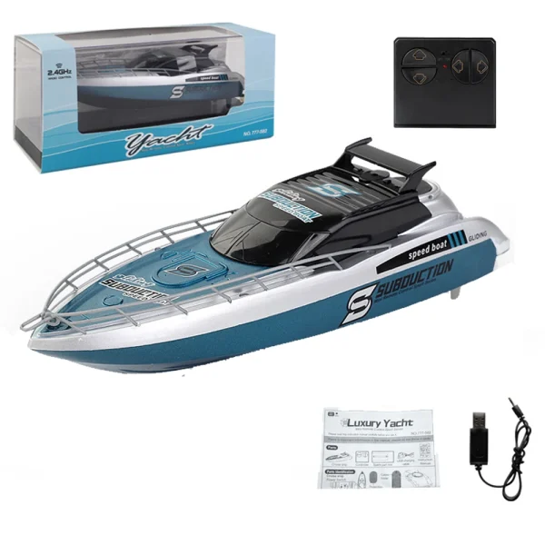 777-582 2.4G RC Boat Waterproof Remote Control Ship High Speed Vehicles Cruiser Models - Image 3