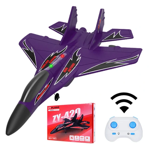 ZHIYANG Z-420 Twin Motor 265mm Wingspan 2.4GHz 2CH EPP RC Airplane Fighter Glider  RTF With LED Lights - Image 6