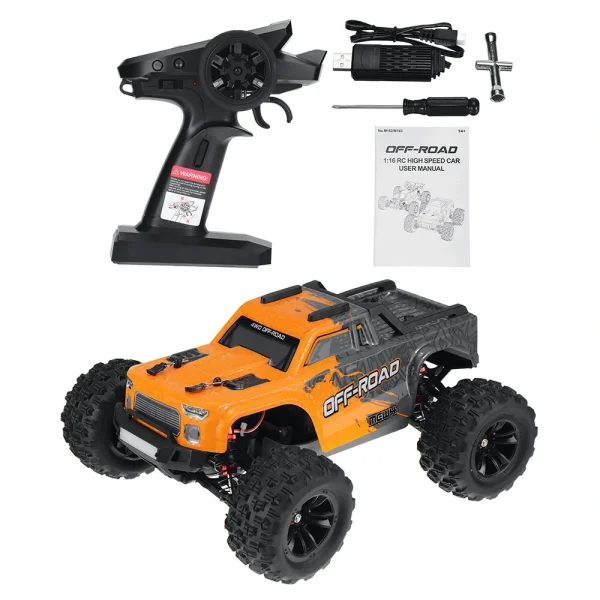 MJX MEW4 M163 1/16 2.4G 4WD RC Car Brushless High Speed Off Road Vehicle Models 39km/h W/ Head Light - Image 8