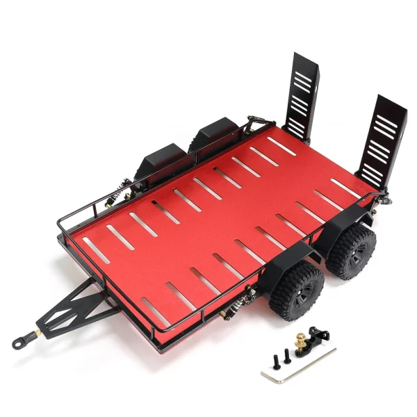 Simulation Trailer Four Wheels for Land Rover Tornado TRX4M 1/18 RC Cars Vehicles Models Spare Parts Accessories - Image 5