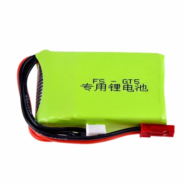 7.4V 1500mAh 8C 2S LiPo Battery JST Plug for FlySky GT5 G7P - Image 5