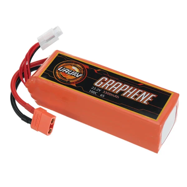 URUAV GRAPHENE Power 22.2V 3300mAh 100C 6S LiPo Battery XT90 Plug for RC Drone - Image 4