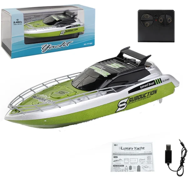 777-582 2.4G RC Boat Waterproof Remote Control Ship High Speed Vehicles Cruiser Models - Image 2