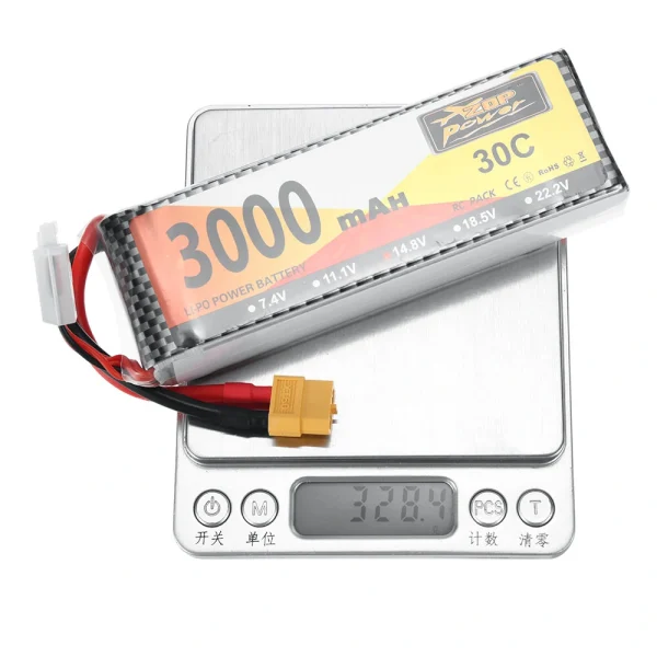 ZOP Power 14.8V 3000mAh 30C 4S LiPo Battery XT60 Plug for RC Drone - Image 9