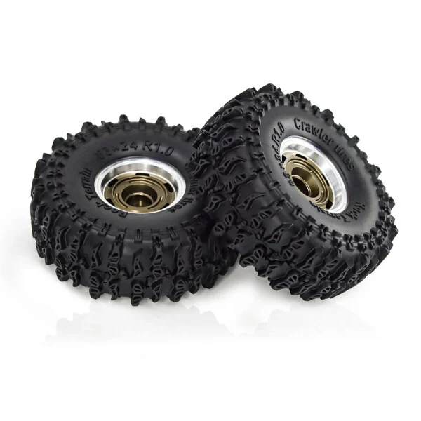 4PCS 1.0 Inch Aluminum Alloy Cyclone wheel JC Tire Spare Parts for SCX24 FMS24 TRX4M RC Climbing Car Vehicle Models Accessories - Image 6