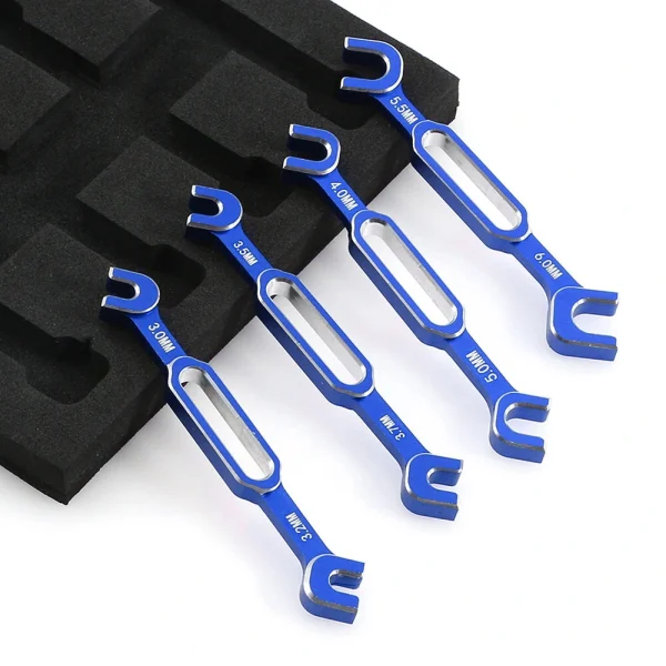 4Pcs Wrench 3/3.2/3.5/3.7/4/5/5.5/6mm Turnbuckle Nut Ball End Joint Remover Universal Tool For RC Car Boat Parts