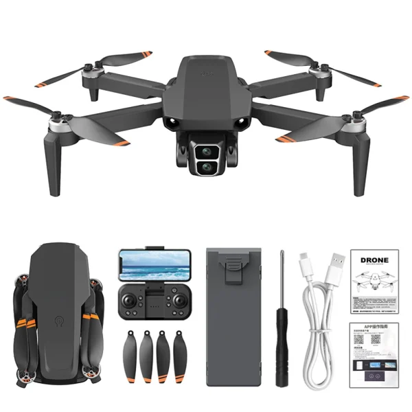 LYZRC L106 PRO / MAX WiFi FPV with Electric Adjustment HD Dual Camera 360 Obstacle Avoidance Optical Flow Positioning Brushless Foldable RC Drone Quadcopter RTF - Image 9