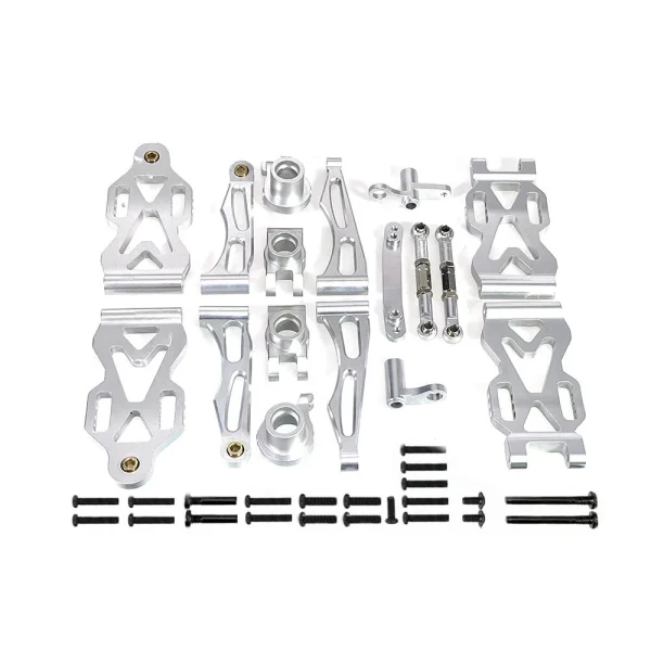 Upgraded Metal Accessories Front And Rear Upper And Lower Swing Arms Steering Cup Rear Axle Cup For SCY 1/16 16101 JJRC Q130A Q130B Q141 RC Car Parts