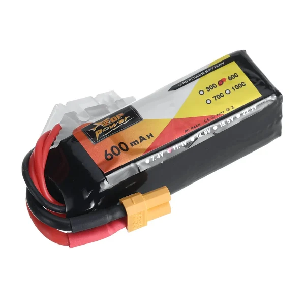 ZOP Power 11.1V 600mAh 60C 3S LiPo Battery XT30 Plug for for BETAFPV Pavo20 Pro RC FPV Racing Drone - Image 3