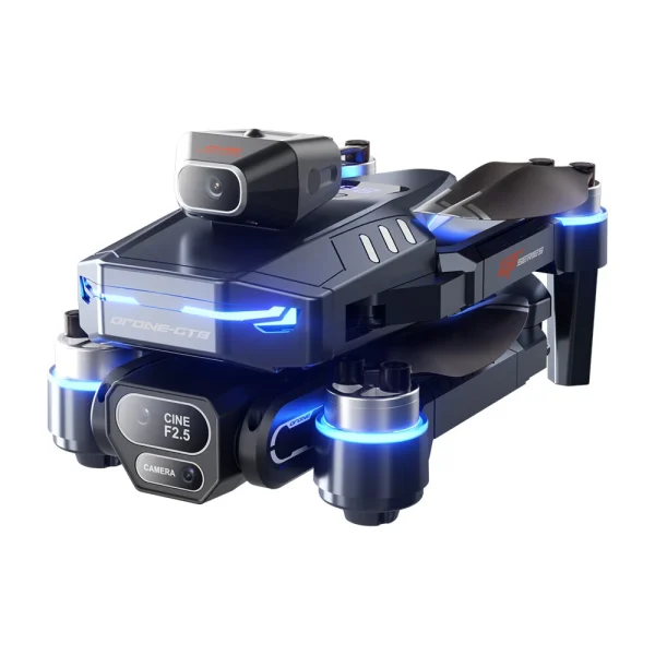 LSRC GT8 WiFi FPV with HD Front Bottom Rear Three Camera Servo Gimbal 360 Obstacle Avoidance Brushless Foldable RC Drone Quadcopter RTF - Image 5