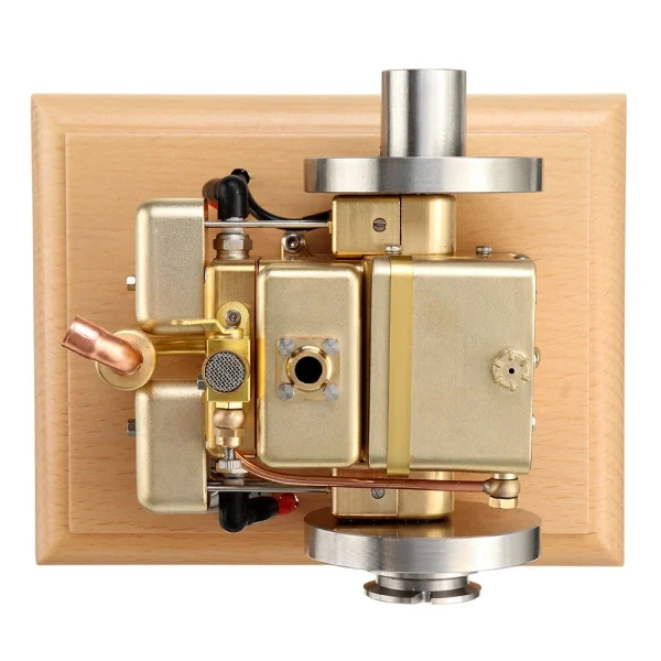Eachine ET5S Horizontal Two Cylinder Engine Model Water-cooled Cooling Structure Brass And Stainless Steel STEM Engine Toys Collection Gifts - Image 8
