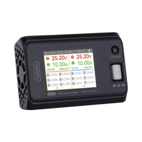 ToolkitRC M6D 500W 15A High Power DC Dual Smart Charger Discharger for 1-6S Lipo LiHV Lion NiMh Pb Battery
