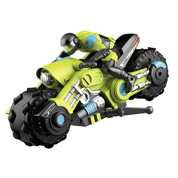 1/10 Motorcycle Stunt Drift RC Car Stable Signal Eye-catching Plastic 360 Degree Spinning Motorcycle Stunt Toys for Kids - Image 4