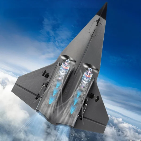 FlyBear FX9672 Darkstar 325mm Wingspan 2.4G 4CH 3D/6G Switchable 6-Axis Gyro EPP RC Airplane Glider RTF - Image 5