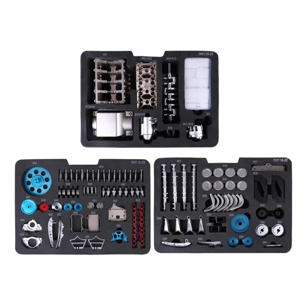 TECHING DM118 Alloy V8 8 Cylinder Engine Model DIY Assembly Kit Excellent STEAM Science Education Discovery Toys Children Gifts - Image 7