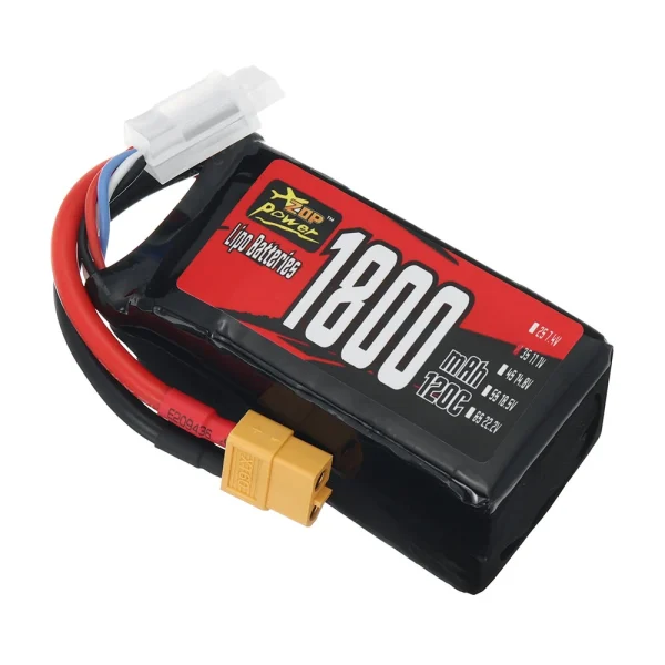ZOP Power 3S 11.1V 1800mAh 120C 19.98Wh LiPo Battery XT60 Plug for RC Drone FPV Racing - Image 2