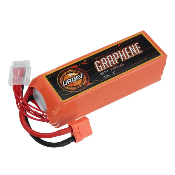 URUAV GRAPHENE Power 22.2V 3300mAh 100C 6S LiPo Battery XT90 Plug for RC Drone - Image 3
