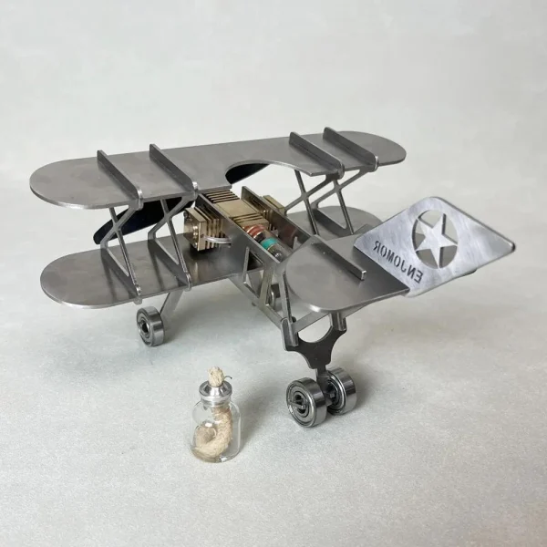 NikolaToy Mini Stirling Engine Upgraded Model Aircraft DIY Assembly Kit Creative Desktop Ornaments Decoration Science Discovery Toys - Image 2