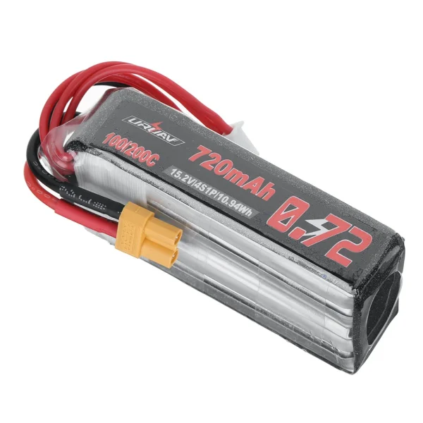 URUAV 15.2V 720mAh 100C 4S LiPo Battery XT30 Plug for GEPRC Cinelog30 V3 FPV Racing Drone - Image 2