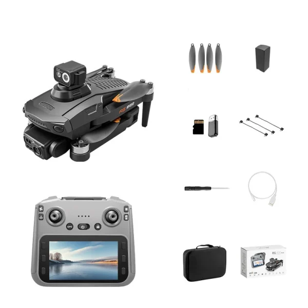 PJC RG800 MAX GPS 5G Repeater Digital FPV with 5.9inch LCD Screen Controller 1080P HD Dual Camera Servo Gimbal 360 Obstacle Avoidance Brushless Foldable RC Drone Quadcopter RTF - Image 6